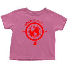 Load image into Gallery viewer, Soca Global Toddler T-Shirt RED print
