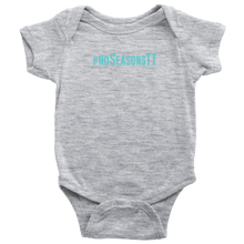 Load image into Gallery viewer, No Habla Baby Bodysuit SS TURQ print
