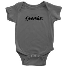 Load image into Gallery viewer, Overdue Baby Bodysuit SS BLACK print
