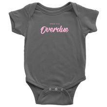Load image into Gallery viewer, Overdue Baby Bodysuit SS PINK print
