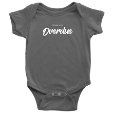 Load image into Gallery viewer, Overdue Baby Bodysuit SS WHITE print
