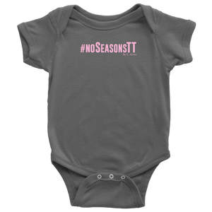 No Seasons Baby Bodysuit SS PINK print