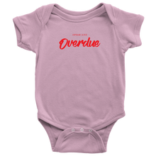 Load image into Gallery viewer, Overdue Baby Bodysuit SS RED print
