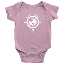 Load image into Gallery viewer, Soca Global Baby Bodysuit  WHITE  print
