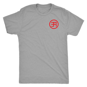 EA Small RED Print  Triblend tee