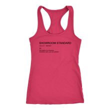 Load image into Gallery viewer, Showroom Standard  Def Racerback Tank BLK print
