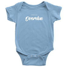 Load image into Gallery viewer, Overdue Baby Bodysuit SS WHITE print
