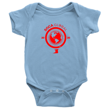Load image into Gallery viewer, Soca Global Baby Bodysuit RED print
