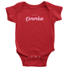 Load image into Gallery viewer, Overdue Baby Bodysuit SS PINK print
