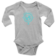 Load image into Gallery viewer, Soca Global Baby Bodysuit Long Sleeve TURQ print
