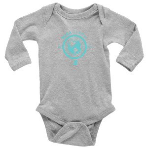 Soca Global Baby Bodysuit Long Sleeve TURQ print