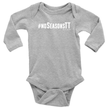 Load image into Gallery viewer, No Seasons Baby Bodysuit WHITE print

