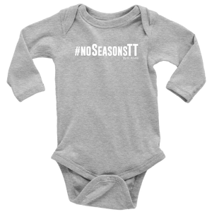 No Seasons Baby Bodysuit WHITE print
