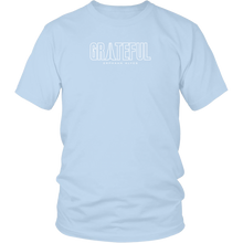 Load image into Gallery viewer, Grateful Unisex Shirt WHITE Print
