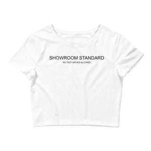Showroom Standard NTD Women’s Crop Tee BLK Print