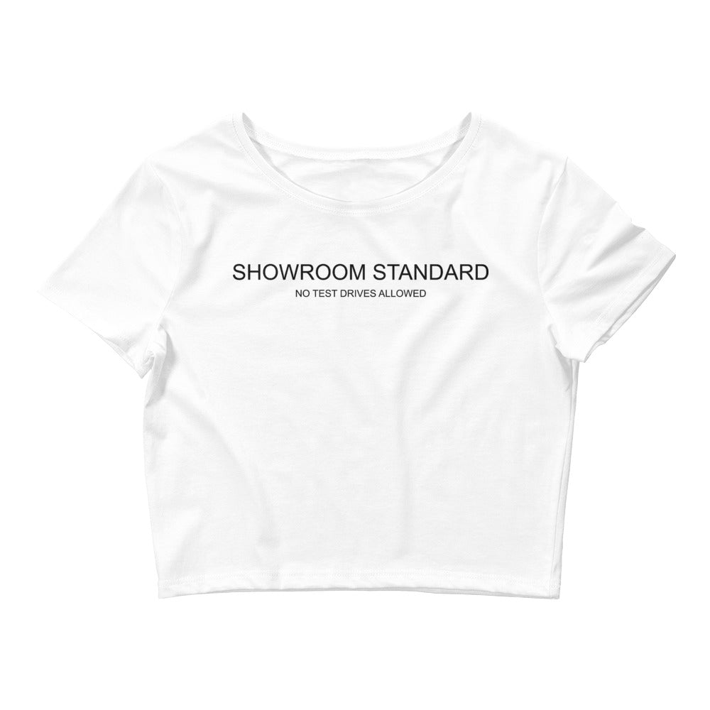 Showroom Standard NTD Women’s Crop Tee BLK Print