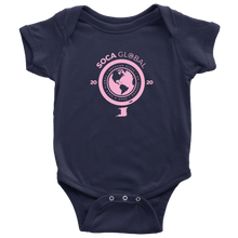 Load image into Gallery viewer, Soca Global Baby Bodysuit PINK print
