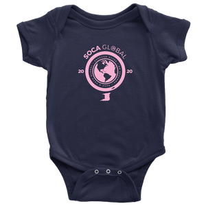 Soca Global Baby Bodysuit PINK print