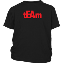 Load image into Gallery viewer, tEAm Youth T-Shirt  BLACK Print
