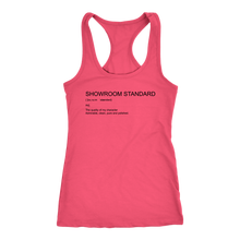 Load image into Gallery viewer, Showroom Standard  Def Racerback Tank BLK print
