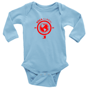 Soca Global Baby Bodysuit Long Sleeve RED print
