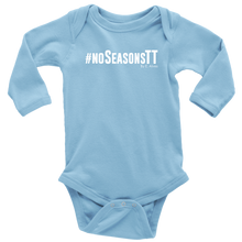 Load image into Gallery viewer, No Seasons Baby Bodysuit WHITE print

