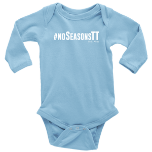 No Seasons Baby Bodysuit WHITE print