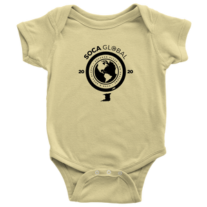 Soca  Global Baby Bodysuit BLACK print