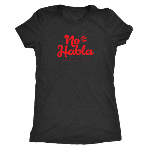 No Habla RED print Womens