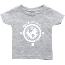 Load image into Gallery viewer, Soca Global Infant T-Shirt WHITE print

