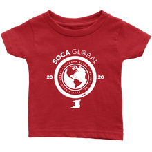 Load image into Gallery viewer, Soca Global Infant T-Shirt WHITE print
