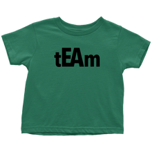 Load image into Gallery viewer, tEAm Toddler-Shirt  BLACK Print
