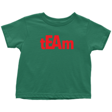 Load image into Gallery viewer, tEAm Toddler T-Shirt  BLACK Print
