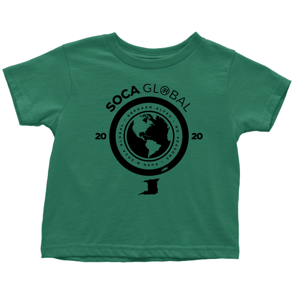Soca Global Toddler T-Shirt BLACK print