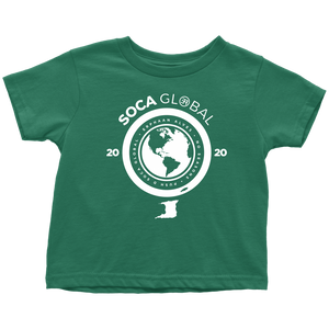 Soca Global Toddler T-Shirt WHITE print