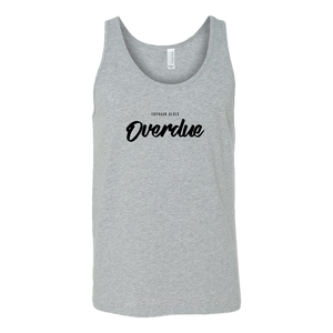 Overdue Unisex Tank BLACK print