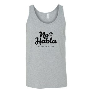 No Habla Unisex Tank BLACK print