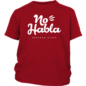 No Habla Youth T-Shirt White print