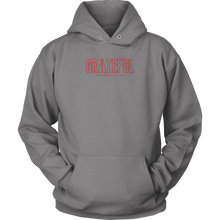 Load image into Gallery viewer, Grateful Unisex Hoodie RED Print
