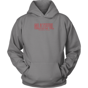 Grateful Unisex Hoodie RED Print