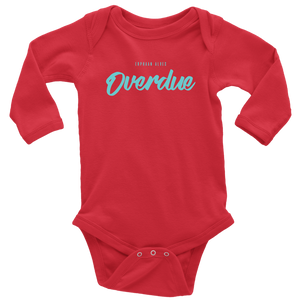 Overdue Baby Bodysuit TURQ print