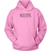 Load image into Gallery viewer, Grateful Unisex Hoodie BLK Print
