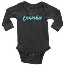 Load image into Gallery viewer, Overdue Baby Bodysuit TURQ print
