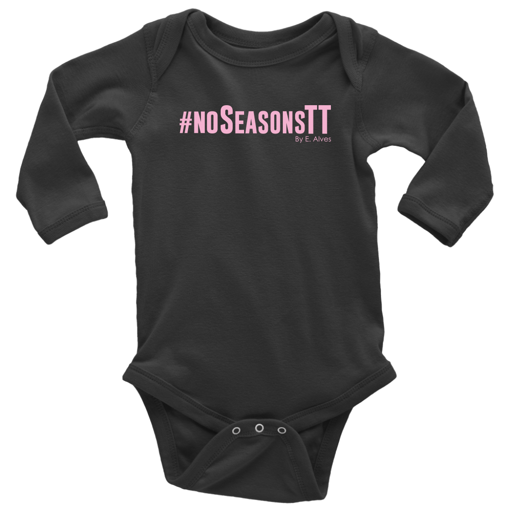 No Seasons Baby Bodysuit PINK print