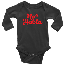 Load image into Gallery viewer, No Habla Baby Bodysuit RED print
