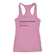 Load image into Gallery viewer, Showroom Standard  Def Racerback Tank BLK print

