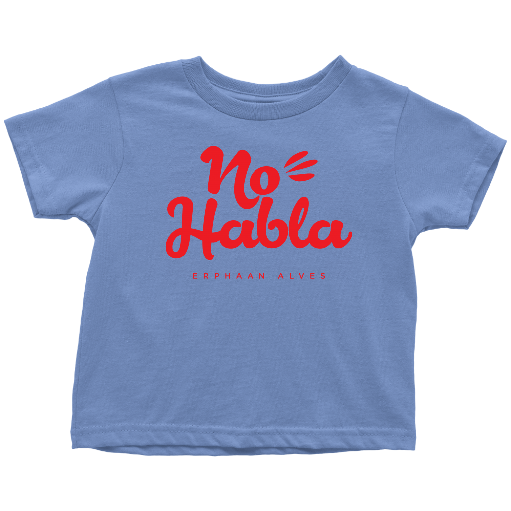 No Habla Toddler T-Shirt Red print