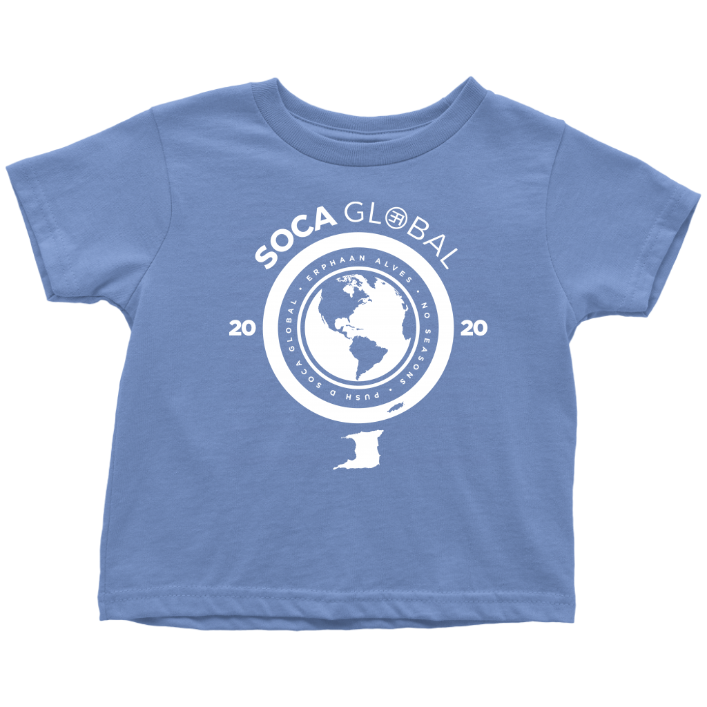 Soca Global Toddler T-Shirt WHITE print