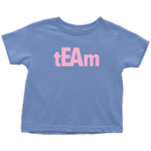 Load image into Gallery viewer, tEAm Toddler T-Shirt  BLACK Print
