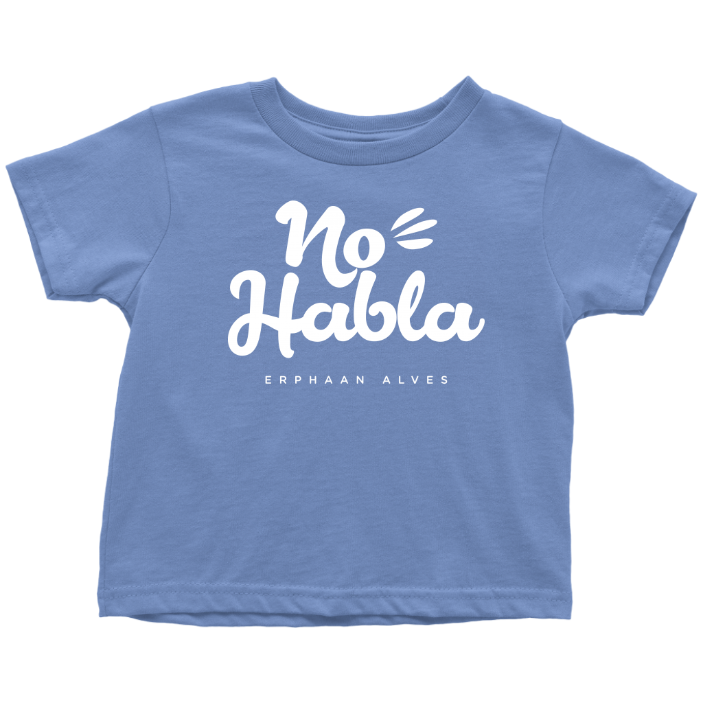 No Habla Toddler T-Shirt White print